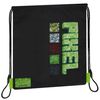 sarcia.eu Pixel schwarzer Turnbeutel, 39x33 Zentimeter STARPAK