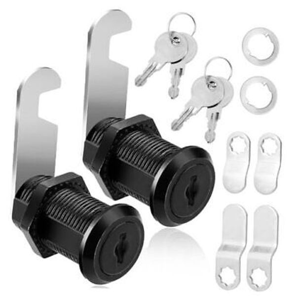 2 Pack Cabinet Locks with Keys, 1-1/2 Inch Cam Locks with Keys, Drawers File