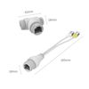 2-in-1 RJ45 Combiner POE Adapter Connector Security Camera Installation Power Cord, Wireless Access Point