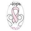 CafePress Hope Survivor Oval Car Bumper Sticker