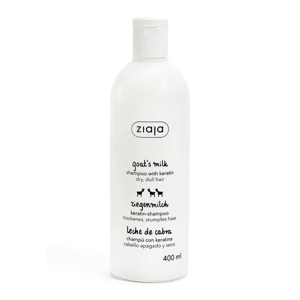 Ziaja Goat's Milk Energising Shampoo for Dry and Damaged Hair (Shampoo with Keratin) 13.5 oz