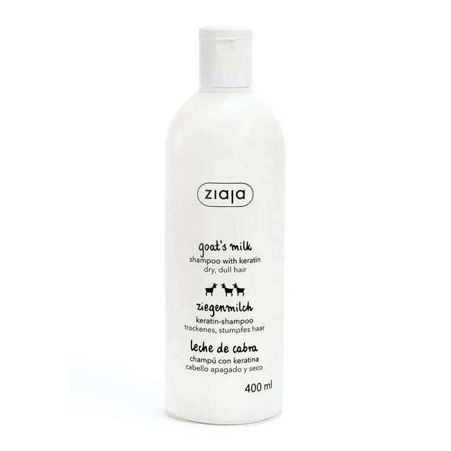 Ziaja Goat's Milk Energising Shampoo for Dry and Damaged Hair (Shampoo with Keratin) 13.5 oz