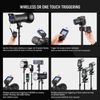 NEEWER QPRO-C TTL Wireless Flash Trigger for Canon 1/8000s HSS 5 Groups 9 Functi