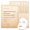 MOTHER MADE Moisturizing Snail Mucin Face Masks 10 Sheets with 22,050ppm Snail Secretion Filtrate, Collagen, 2% Niacinamide, Vitamin C & D | Anti-aging Snail Essence Sheet Masks for Dry, Sensitive Skin | Not Tested on Animals, Korean Skincare