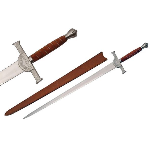 SZCO Supplies Whetstone Cutlery 50 Inch Macleod Clan Broadsword Sword