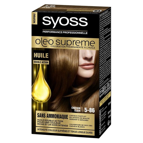 Syoss - Oléo Supreme - Permanent Hair Colour - 5-86 Light Brown