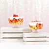 SIMPLY ELEGANT Plastic Trifle Pedestal Container 4½" - (Black)