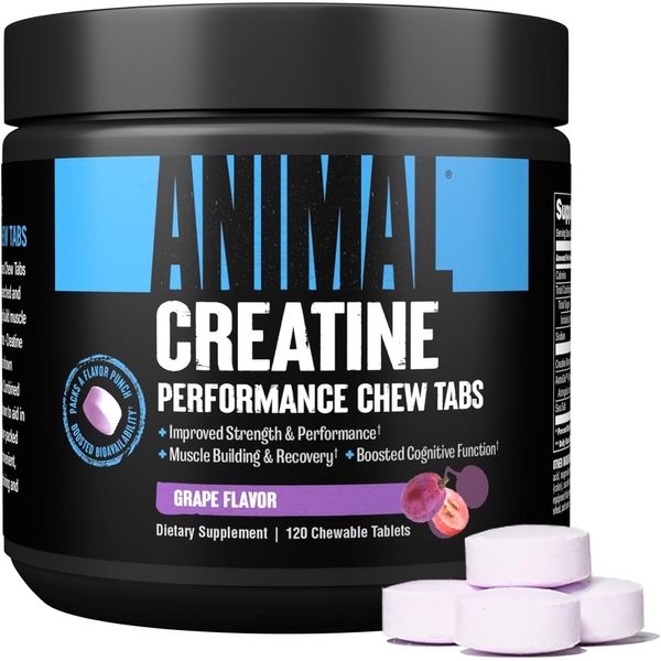 Animal Animal Creatine Chew Tablet Sea Salt &amp; Nootropic Astrazine Monohydrate Chewable Muscle