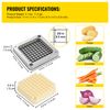 French Fry Cutter Chopper Replacement Blade & Push Block 3/8-inch 3 Pieces
