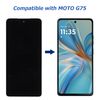 Vvsialeek Replacement OLED Display Compatible with Moto G75 LCD Touch Screen with Toolkit Fingerprint Function