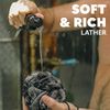 Beard Club Premium Exfoliating Loofah Sponge for Men - Soft Shower Body Scrubber for Men & Women, Large Bath Loofah for Luxurious Skin Care, Durable Shower Pouf & Bathing Accessories in Stylish Design