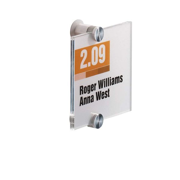 Durable Trschild CRYSTAL SIGN, 105 x 105 mm, transparent