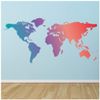 azutura Abstract World Map Educational Wall Sticker available in 8 Sizes Digital