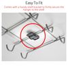 Metaltex Shelf cup holder, polythermic coated, silver, SpiderMug