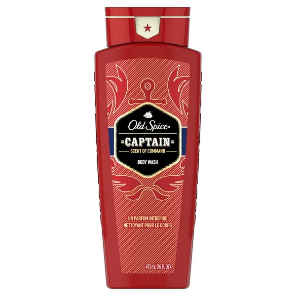 Old Spice Red Collection Captain Scent Body Wash for Men, 16 Oz, 16 Oz