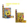 SPONGEBOB SQUAREPANTS Stationary 2X Set - Pencil Eraser Ruler small notes pad