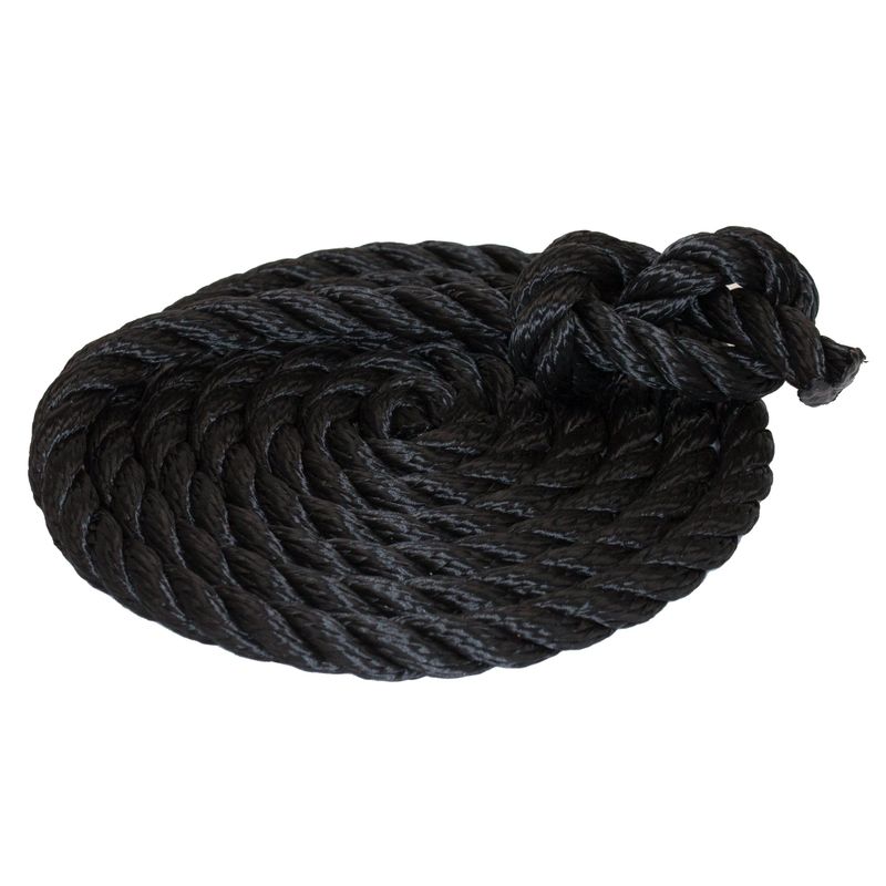 Rope 6 mm – Colour: Black 3-Strand Twisted Line Cord Mooring Rope Rope ...