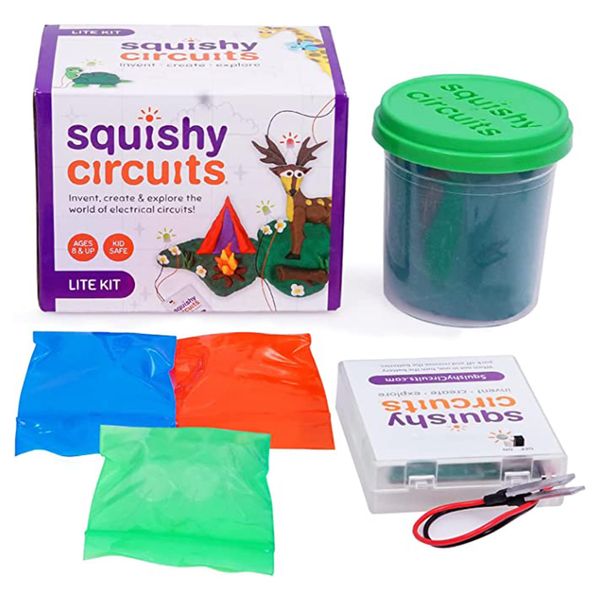 Squishy Circuits Lite Kit - Add-On Kit with an Additional Battery Holder - Explore Electrical Circuits with Play Dough - STEM Science Kits for Kids Age 8-12 - Used in Homes, Classrooms, and More!