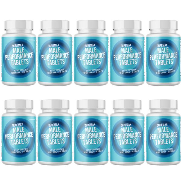 Duremax - Male Performance Supplement, Men Health Support - 10 Bottles