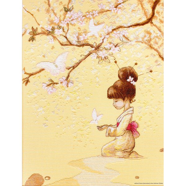 Luca-S Cross Stitch Kit, Cotton, Multicoloured, 32x41cm