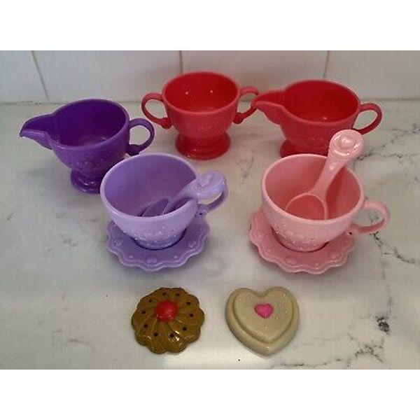 Fisher Price Magical Play Fun Food Tea Set Cup Cream Sugar Cookie Replacement