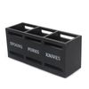 Vbvbip Eco-Friendly Cutlery Organizer | Kitchen Drawer Divider for Flatware Storage | Portable & Space-Saving Design, Black