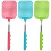 FACKELMANN Fly swatter Telescopic Handle, Coral Blue Green, ca. 26-72cm