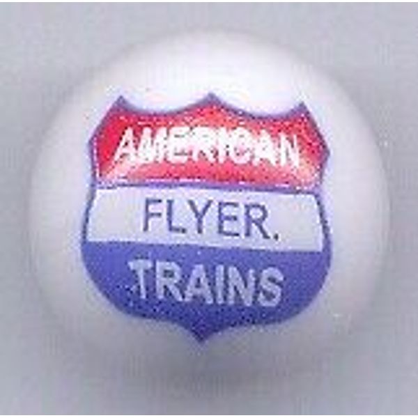 American Flyer Toy Trains Advertising Glass Marble