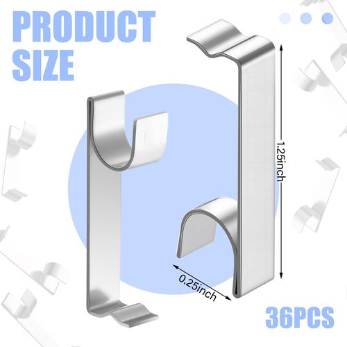 Shimeyao 36 Pack Standard Take Out Clip for Block and Tackle Window Balances Sash Balance Take Out Clips Window Balance Spring Replacement for Home Accessories(Without Bulge)