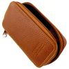 Parker Safety Razor, Genuine Leather Double Edge Safety Razor Zippered Travel Case - Holds Safety Razor and Blade Pack