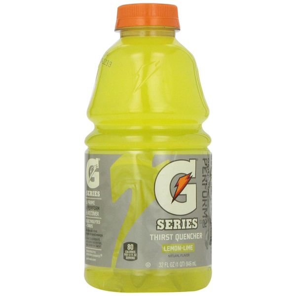 Gatorade Sport Drink, Lemon Lime, 32-Ounce Bottles (Pack of 12)