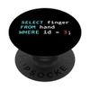 Funny SQL Query Geek Database Programmer PopSockets Swappable PopGrip