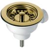 Astini, RAK, Rangemaster, Caple 90mm Gold Kitchen Sink Basket Strainer Waste