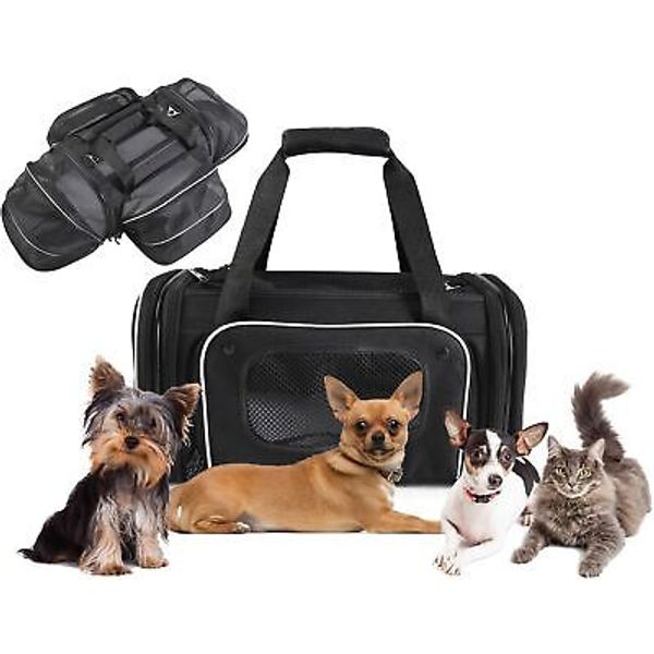 Airline Approved Pet Carrier for Small Pets TSA Only 9 Inches Tall