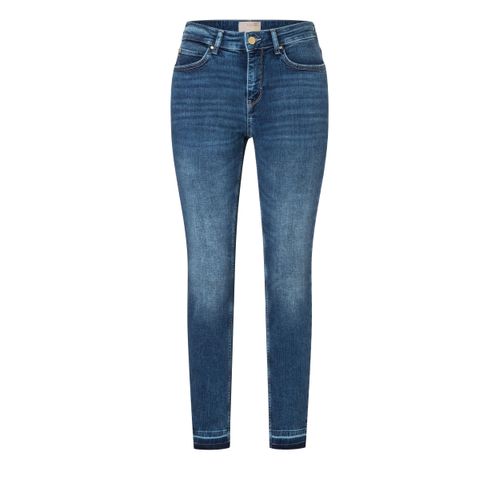 Mac Dream Skinny Women's Jeans, Authentic Blue Open Hem