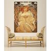 Vinyl Wall Decal Sticker Lady by Mucha GWray114B