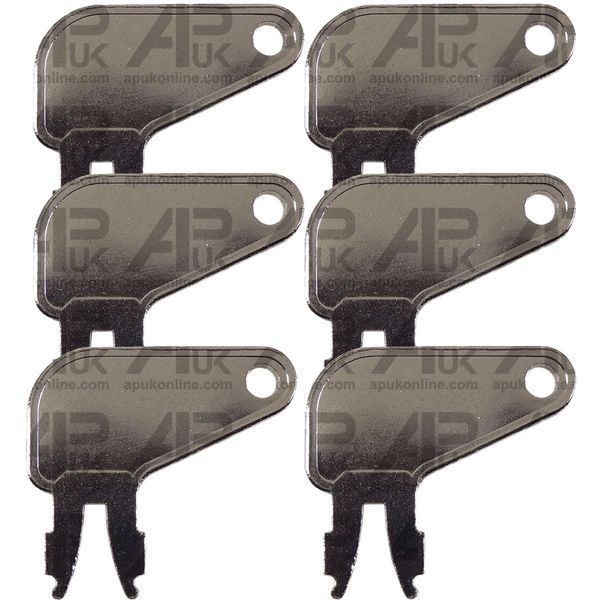 6x Ignition Switch Key Replacement for Cat Caterpillar Equipment Battery Disconnect Plant