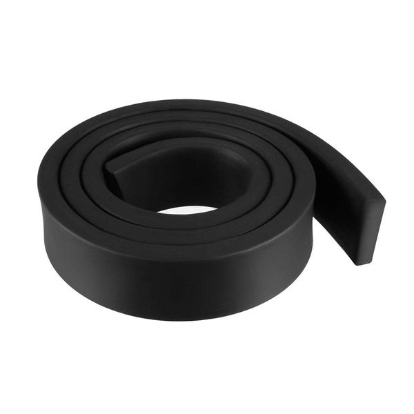sourcing map Solid Rectangle Rubber Seal Strip 35mm Wide 10mm Thick, 1 Meter Long Black