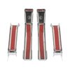 For 2003-2009 Hummer H2 Chrome Hood Deck Vent Panel Grille with handle covers