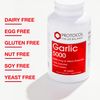 Protocol Garlic 5,000-5,000mcg Allicin Supplement - Odor Controlled, Enteric Coated - Vegan & Kosher - 90 Tablets