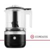 Cordless 5-Cup Black Matte Food Chopper