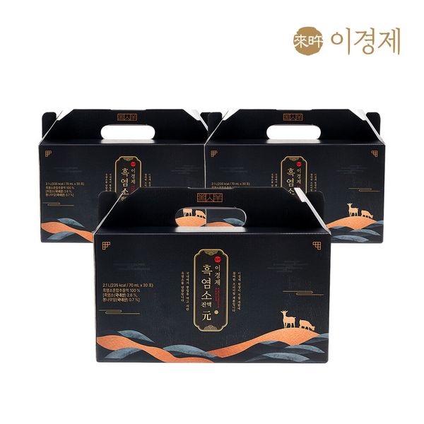 [Fast delivery] 3 boxes of Lee Kyeong-kyung black goat essence (70ml*30 sachets*3 boxes, 90 sachets in total)