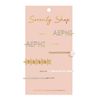 Alpha Epsilon Phi - Sorority Hair Clips - 6/pack