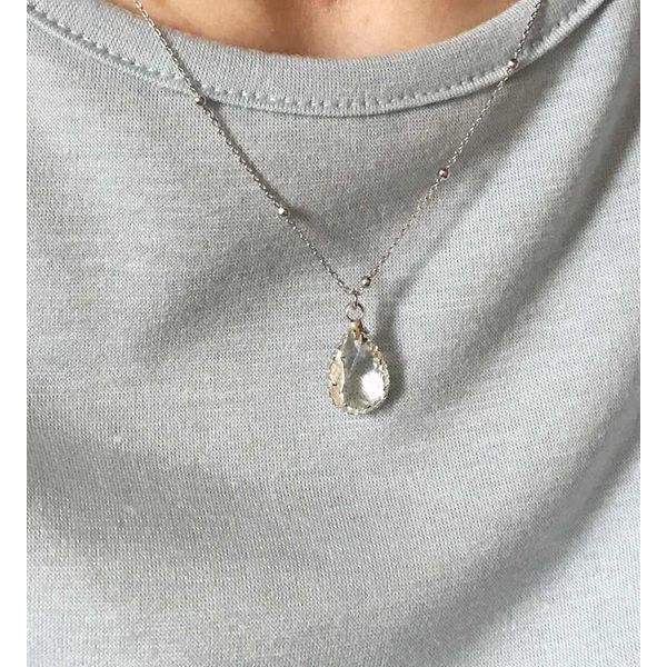 Water Cubic Droplet Necklace Pendant Necklace