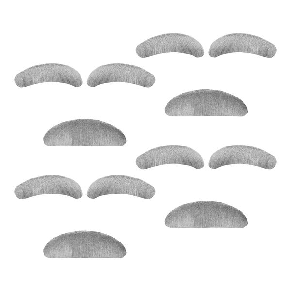 Tabanzhe Fake Moustache and Eyebrows-4 Sets Old Man Grandpa Costume Accessories Stick-on Mustache and Eyebrows Kit for Girls Boys Cosplay Birthday Fancy Party Pretend Play Props