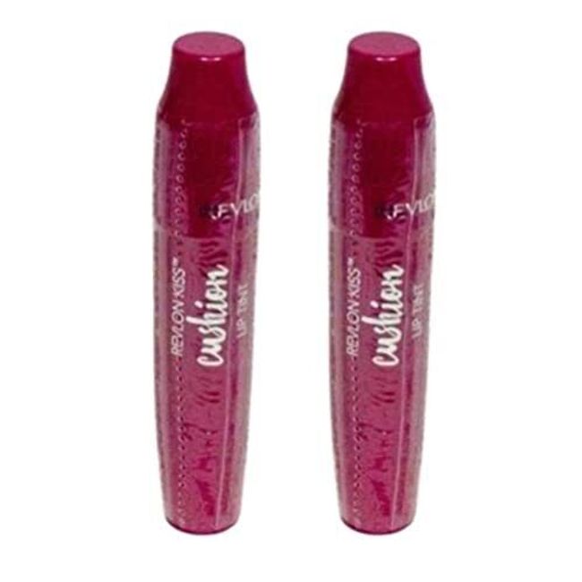 Pack of 2 Revlon Kiss Cushion Lip Tint, Berry Lit 240