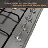 2 sets flame indicators ring stove sticker decal label for burner cooktop