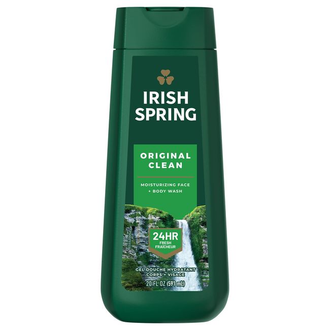 Irish Spring Original Clean Body Wash for Men, 20 Oz