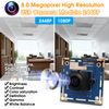 Svpro USB Camera Module 8MP High Definition Webcam USB Board Camera 1/3.2" CMOS IMX179 Mini UVC Camera with 1m USB Cable,Plug and Play OpenCV Camera for 3D Printer Micro Machine Vision Camera