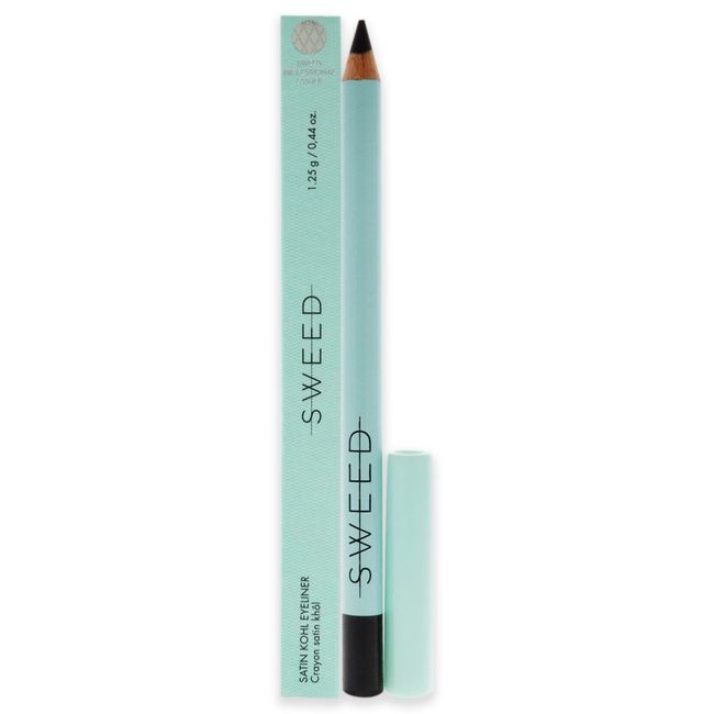 Sweed Satin Coal Ultra Creamy Black Eyeliner - Waterproof and Long Wearing Eye Pencil with Intense Colour